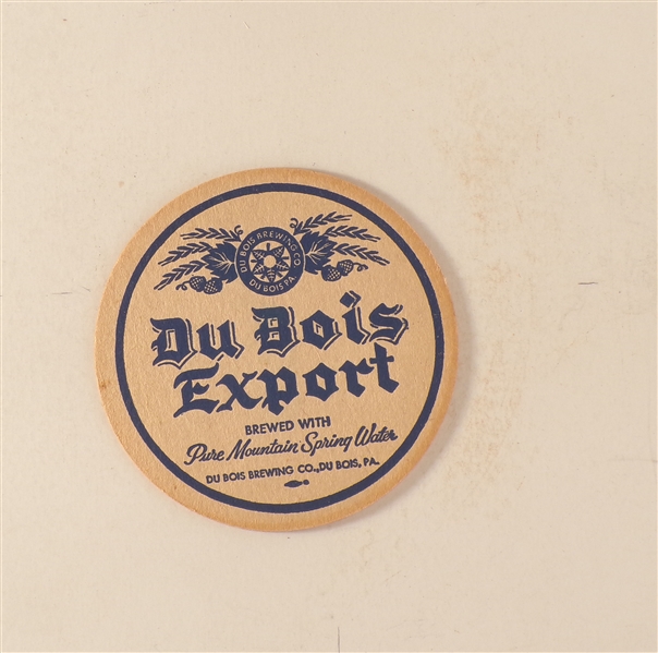 DuBois Budweiser/Export 3 Beer Coaster 