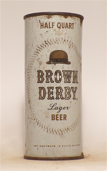 Brown Derby 16 Ounce Flat Top