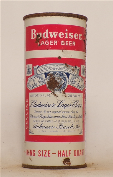 Budweiser 16 Ounce Flat Top 3