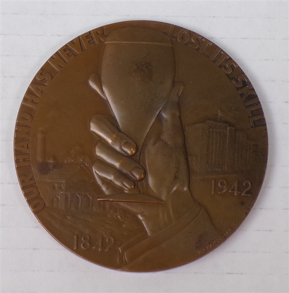 Schaefer 1942 100th Year Medallion #1