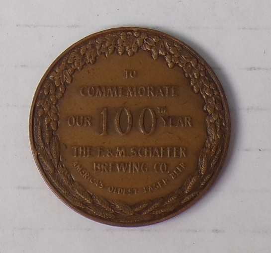 Schaefer 1942 100th Year Medallion #2