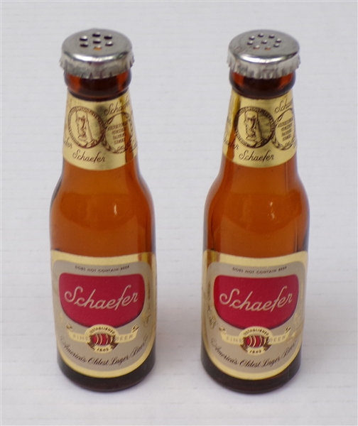  Schaefer Mini Bottle Salt and Pepper Shakers