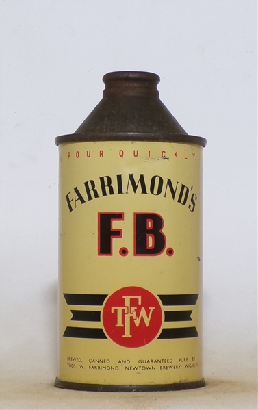 Farrimond's FB Cone Top England