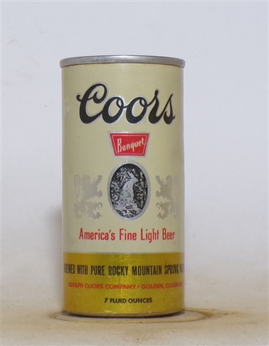 Coors 7 Ounce Flat Top