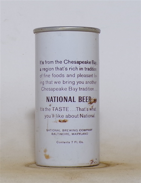 National Bohemian 7 Ounce Flat Top