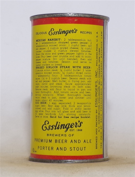 Esslinger Beer OI Flat Top #2