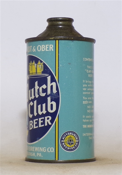Dutch Club Cone Top #1 Scarce Low Profile!