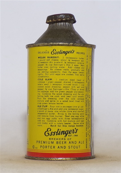 Esslinger Flat Bottom Cone Top #1