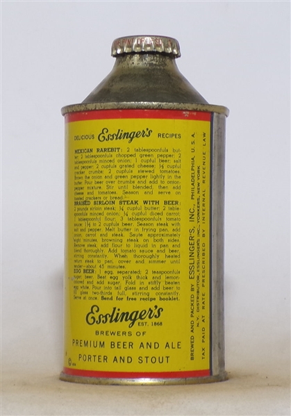 Esslinger Flat Bottom Cone Top #2 Pristine!